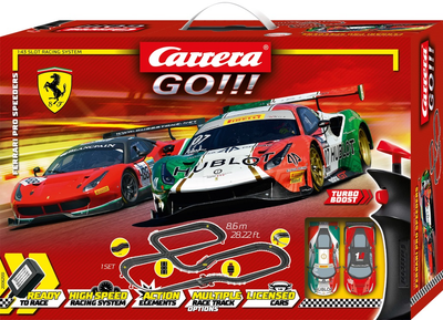 Автомобільна траса Carrera 62551 GO Ferrari Pro Speeders (4007486625518)
