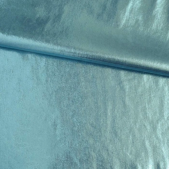 Замша искусственная с лазерным напылением бирюзовая, ш.140 (20638.005)