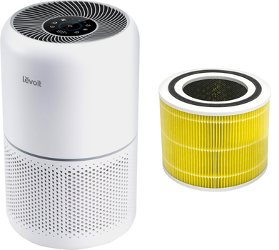 Очиститель воздуха LEVOIT Smart Air Purifier Core 300S Plus White (HEAPAPLVSEU0104) + Фильтр для Levoit Air Cleaner Filter Core 300 True HEPA 3-Stage (Original Pet Allergy Filter) (HEACAFLVNEA0039) (комплект)