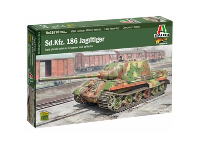 Сборная модель 1/56 танк Sd.Kfz. 186 Jagdtiger Italeri 15770
