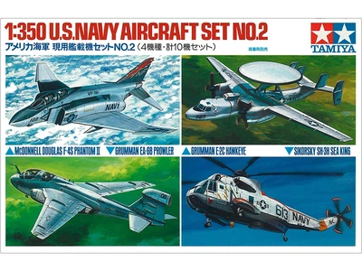Збірні моделі 1/350 літаків U.S. Navy Aircraft Set No.2 Tamiya 78009
