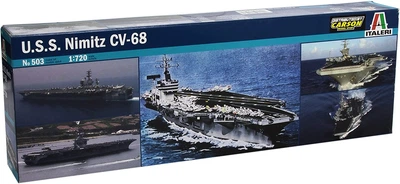 Сборная модель 1/720 корабля USS Nimitz CVN-68 CVN-68 Italeri 0503