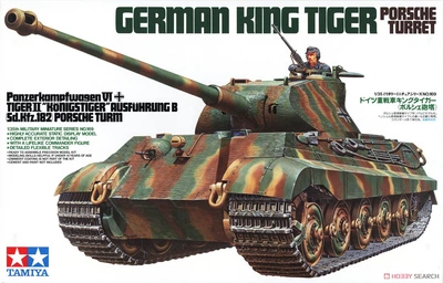 Сборная модель 1/35 танк German King Tiger Porsche Turret Tamiya 35169