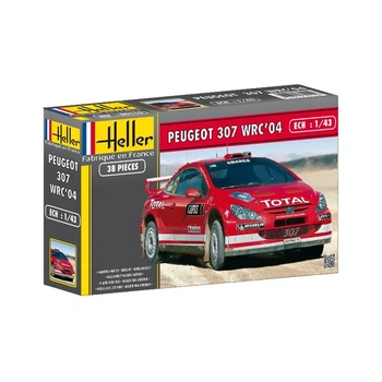 Сборная модель автомобиля Peugeot 307 WRC'04 Heller 80115 1:43