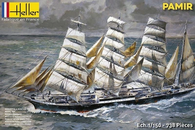 Сборная модель 1/150 парусное судно PAMIR Heller 80887