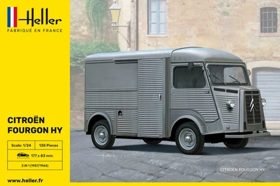 Сборная модель 1/24 автомобиля Citroën Fourgon Type H Two Versions Heller 80768