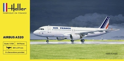 Сборная модель Самолета Airbus A320 AF - Starter Set Heller 56448 1:125