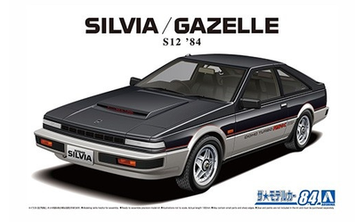 Сборная модель 1/24 автомобиль Nissan Silvia S12 Turbo RS-X '84 Aoshima 06229