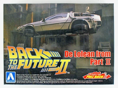 Сборная модель 1/43 автомобиль DeLorean DMC-12 "Back to the Future II" Aoshima 05476