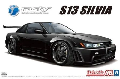 Сборная модель 1/24 автомобиля Nissan Rasty S13 Silvia Aoshima 05947