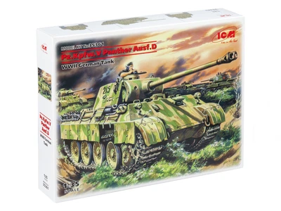 Сборная модель ICM Pz.Kpfw. V Panther Ausf.D, Немецкий танк 2СВ 35361