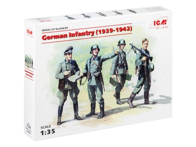 Сборная модель ICM Немецкая пехота 1939-1941 гг. 4 фигуры 35639