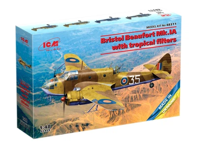 Сборная модель ICM Bristol Beaufort Mk.IA с тропическим фильтром 48311