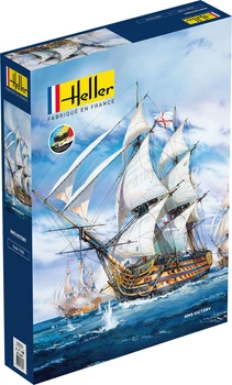 Сборная модель 1/100 линейный корабль HMS Victory - Starter Kit Heller 58897