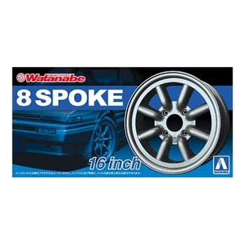Комплект колес RS Watanabe 8 spoke 16 inch Aoshima 05248 1/24