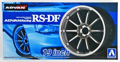 Комплект колес 1/24 ADVAN Racing RS-DF 19inch Aoshima 05328