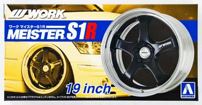 Комплект колес 1/24 Work Meister S1R 19inch Aoshima 05245