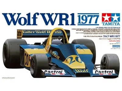 Сборная модель автомобиля Wolf WR 1 1977 With P/E Tamiya 20064 1:20