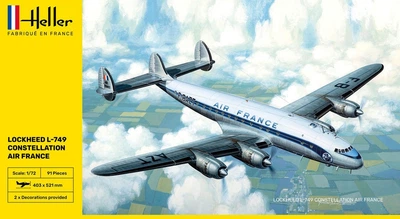 Сборная модель 1/72 самолета L-749 Constellation A.F. Heller 80310