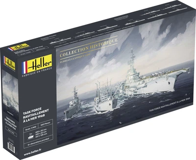 Сборная модель 1/400 коллекция Historique Task Force Ravitaillement à la Mer Heller 81092