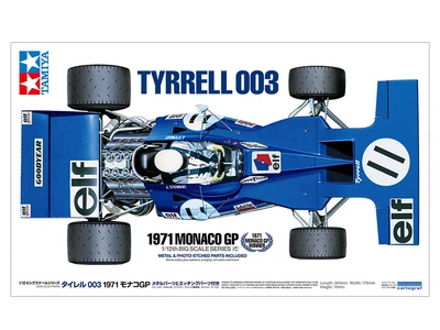 Сборная модель 1/12 болид Tyrell 003 1971 Monaco GP Tamiya 12054