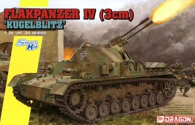 Сборная модель 1/35 самоходная зенитная установка Flakpanzer IV (3cm) 'Kugelblitz' Dragon 6889