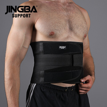 Підтримуючий бандаж для спини з 3-ма ребрами жорсткості Jingba Support 7052 Black XL (U45002)