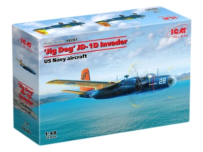 Сборная модель ICM "Jig Dog" JD-1D Invader, самолет ВМС США 48287