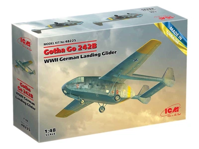 Сборная модель ICM Gotha Go 242B, Немецкий десантный планер 2 Мировой Войны 48225