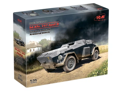 Сборная модель ICM Sd.Kfz. 247 Ausf.B, Немецкий бронеавтомобиль управления 35110