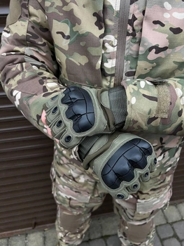 Плотные беспалые Перчатки Oakley Pro с защитными накладками хаки размер XL