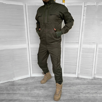 Літній чоловічий Костюм NAC Куртка з капюшоном + Штани / Форма Rip-stop олива розмір L