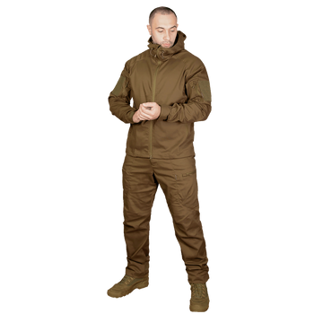 Чоловічий міцний Костюм Куртка з капюшоном + Штани / Польова форма CamoTec Stalker Canvas 3.0 койот розмір XL
