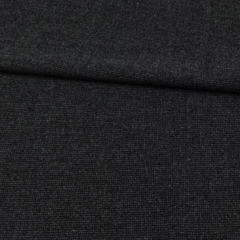 Ткань костюмная GERRY WEBER с шерстью стрейч, серая в мелкую черную клетку ш.144 (18337.003)