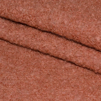 Лоден букле крупное разнофактурное пальтовый терракотовый, ш.150 (12715.021)