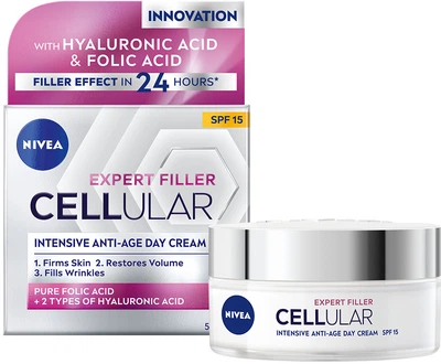 Дневной крем NIVEA CELLULAR EXPERT FILLER SPF 15 50 мл (4005900134264)