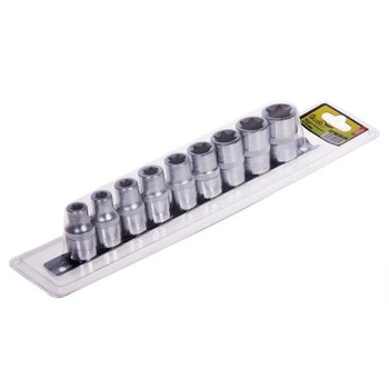 Набор торцевых головок Torx Alloid 1/2" DR, E10–E24, 9 предметов, блистер (НГЕ-1024Б)