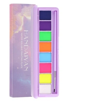 Неоновые краски для тела Handaiyan Water Soluble Painting Plate, краски для грима, номер 1