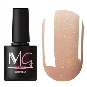 Гель-лак для нігтів MG Nail Gel Polish Mini №М06 Бежевий з мікроблиском 5 мл