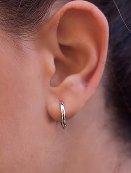 Сережки конго зі срібла 925 (АРТ. №6052) Dadiverin Jewelry