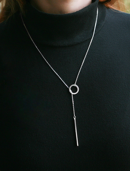 Срібне кольє з кільцем (АРТ. №268) Dadiverin Jewelry