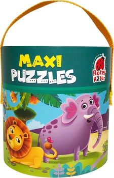 Puzzle Roter Kafer 2 w 1 Zoo w tubie 63 elementy (5903858960296)