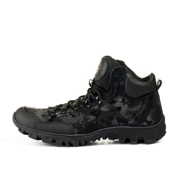 Мужские кожаные Ботинки водонепроницаемые до - 2 °C черный камуфляж размер 42