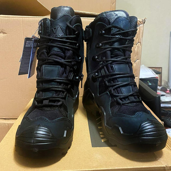 Мужские Ботинки Vaneda Storm 992 цвет черный / Берцы с мембраной Drytex Waterproof размер 40