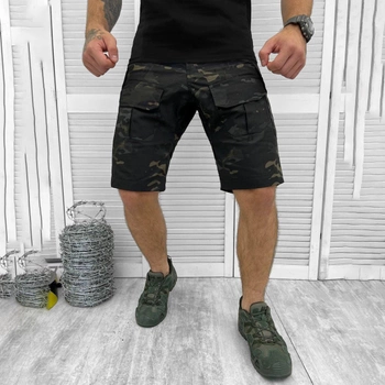 Мужские крепкие Шорты Hammer с накладными карманами рип-стоп темный мультикам размер S