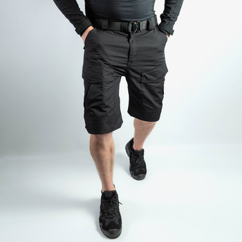 Мужские крепкие Шорты S.Archon с накладными карманами рип-стоп черные размер M