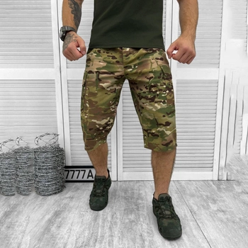 Мужские удлиненные Шорты МТК с накладными карманами рип-стоп мультикам размер S