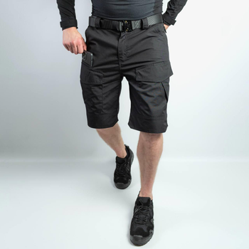 Мужские крепкие Шорты S.Archon с накладными карманами рип-стоп черные размер XL
