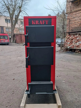 Твердотопливный котел Kraft серии K мощностью 12 кВт Площадь обогрева 120 м2