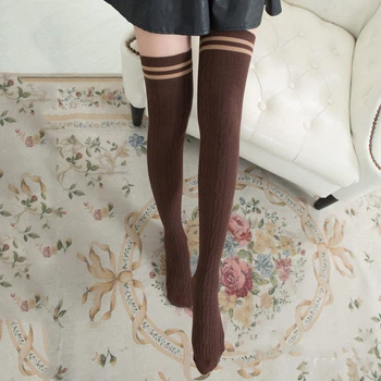 Гольфи коричневі вище колін One Size